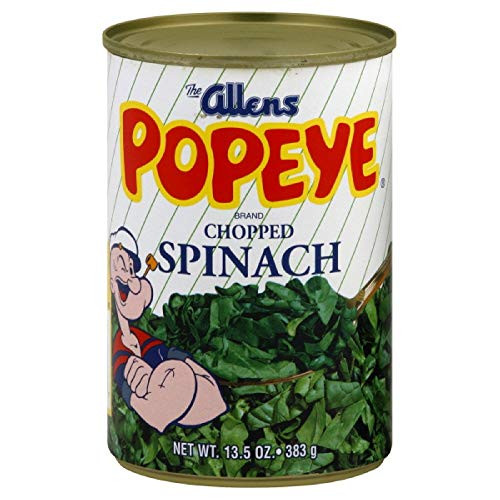 Popeye Chopped Spinach All Natural No Preservatives 13.5 Oz -3 Pack-