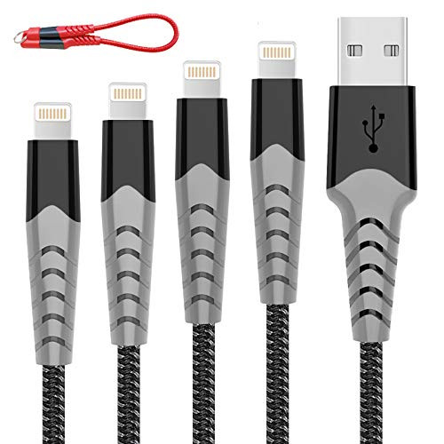Lightning Cable MFi Certified iPhone Charger iPhone Charger Cable HARIBOL 5Pack 0.6ft 3ft 3ft 6ft 6ft iPhone Charger Compatible with iPhone 12-11-11 Pro Max-XR-XS-X-XS Max-8-8 Plus-7-6-6S-5-Black
