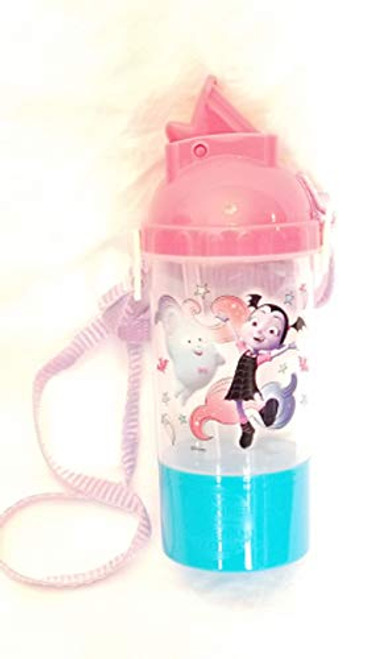 Vampirina Water Bottle - Rock N Sip Snack Canteen Pink, Purple and Blue Water Bottle with Removable Snack Cup and Adjustable Lanyard - Multiple Vampirina Characters Vampirina Water Bottle - Rock N Sip Snack Canteen Pink, Purple and Blue Water Bottle with Removable Snack Cup and Adjustable Lanyard - Multiple Vampirina Characters