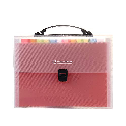 13 Pack Expanding File Folders Accordion Document Organizer Letter A4 Paper Placstic File Folder 13 Pocket Expandable File Jackets