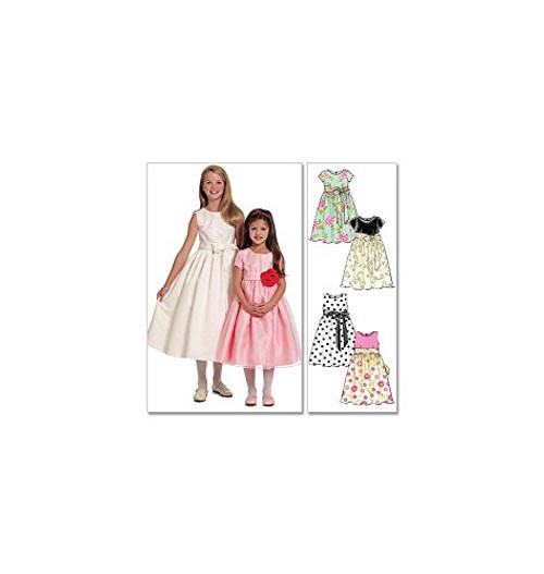 McCall's Patterns M5795 Children's-Girls' Lined Dresses and Sash Size CCE -3-4-5-6- McCall's Patterns M5795 Children's-Girls' Lined Dresses and Sash Size CCE -3-4-5-6-