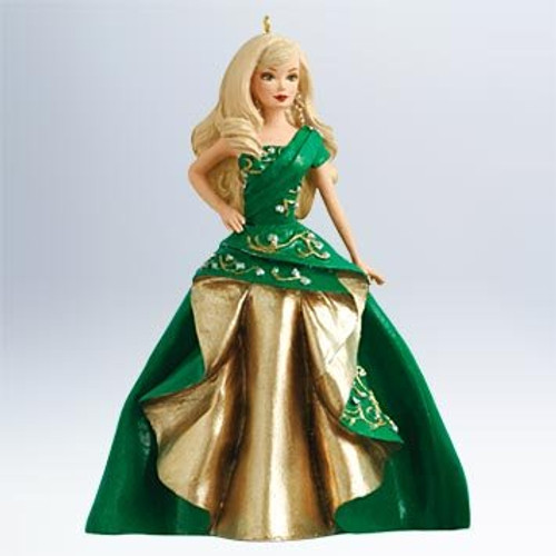 2011 Hallmark #12 in Series CELEBRATION BARBIE Ornament Special 2011 Edition Inspired by Holiday Barbie Doll 2011 Hallmark #12 in Series CELEBRATION BARBIE Ornament Special 2011 Edition Inspired by Holiday Barbie Doll