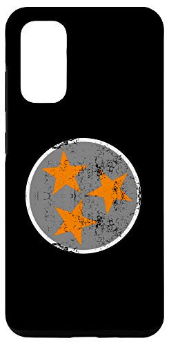 Galaxy S20 Unique TN Flag Gift Retro Orange  and  Gray Tennessee State Flag Case
