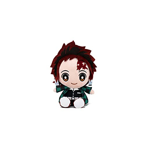 SHOCKTU Demon Slayer Plush Doll Kamado Tanjirou-Kamado Nezuko-Agatsuma Zenitsu-Hashibira Inosuke Soft Stuffed Toy Cosplay Plushie Pillow for Gift -style1-