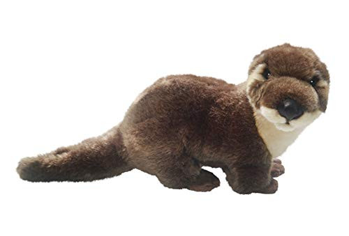 Carl Dick Otter Standing 8 inches, 12 inches with Tail, 24cm/36cm, Plush Toy, Soft Toy, Stuffed Animal 3229