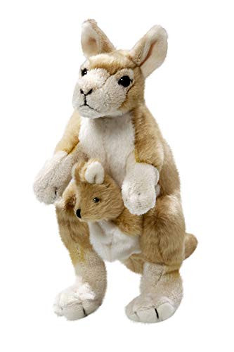Carl Dick Kangaroo with Baby 8.5 inches, 22cm, Plush Toy, Soft Toy, Stuffed Animal 3315