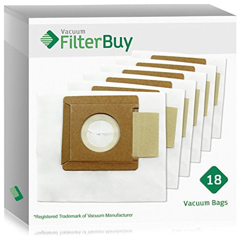 18 - FilterBuy Dirt Devil Type O Replacement Vacuum Bags. Designed by FilterBuy to fit Dirt Devil Tattoo Canister Vacuum Cleaners.
