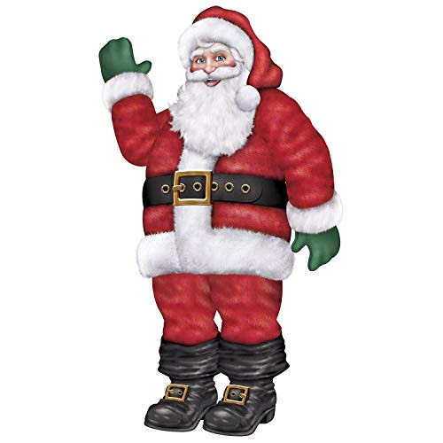 Jointed Santa Party Accessory -1 count- -1-Pkg-