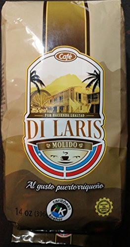 Cafe Di Laris Ground Coffee 14 Ounces - Includes Two Envelopes Of Sason Accent Seasoning