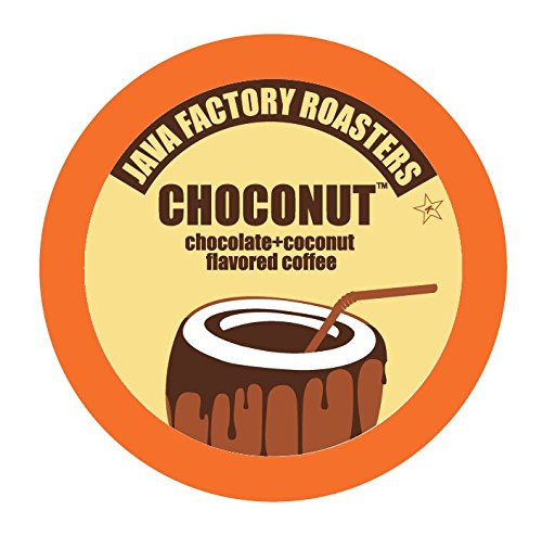 Java Factory Single Cup Coffee for Keurig K Cup Brewers, Choconut, 40 Count