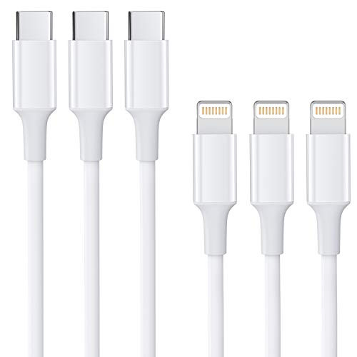 USB C to Lightning Cable Sundix 3Pack 3FT iPhone 12 Lightning to USB-C Fast Charging Cable -Mfi Certified- Compatible with iPhone 12-12Pro-11-11Pro-11Pro MAX-XS-XS MAX-XR-X-8-8Plus
