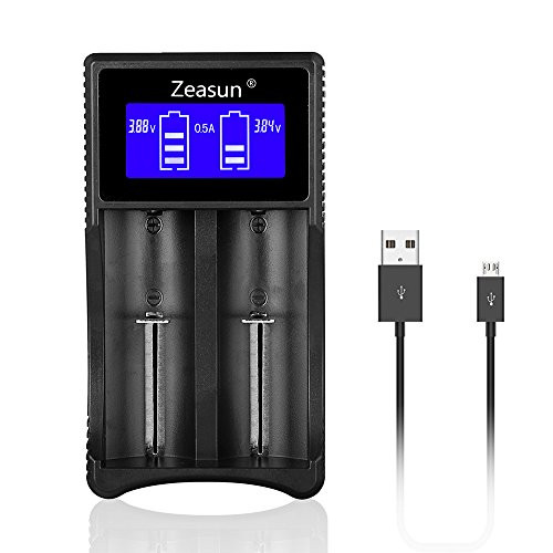 Zeasun Battery Charger for CR123A 18650 16340 14500 26650 18490 18350 17670 17500 AAA Battery Charger for Li-ion/Ni-MH Rechargeable Battery Zeasun Battery Charger for CR123A 18650 16340 14500 26650 18490 18350 17670 17500 AAA Battery Charger for Li-ion/Ni-MH Rechargeable Battery