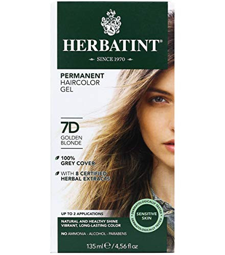 Herbatint Permanent Haircolor Gel 7D Golden Blonde 4.56 Ounce