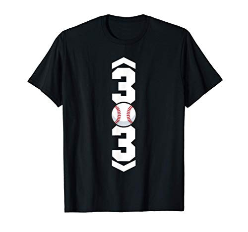 Three Up Three Down Baseball Number 3 T-Shirt