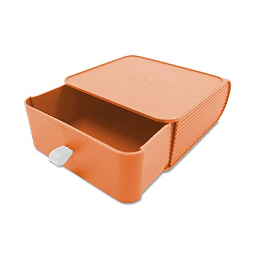LELE LIFE Fashionable Desktop Storage Drawers Stackable Makeup Cosmetic Organizer Storage Drawers Jewelry Box Organization Drawers Jewelry Storage Case 1 Drawer Orange LELE LIFE Fashionable Desktop Storage Drawers Stackable Makeup Cosmetic Organizer Storage Drawers Jewelry Box Organization Drawers Jewelry Storage Case 1 Drawer Orange