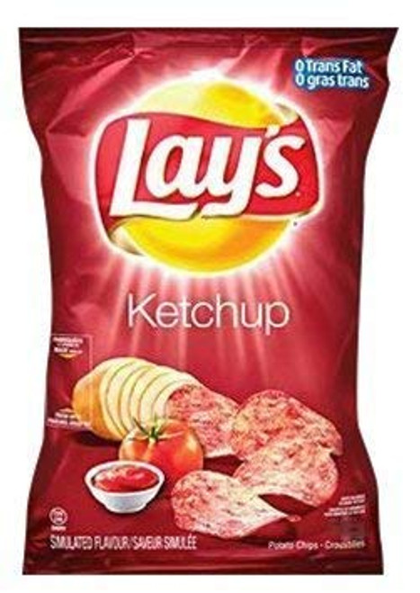 Canadian Lays Ketchup Chips - 1 bag - -Imported From Canada-