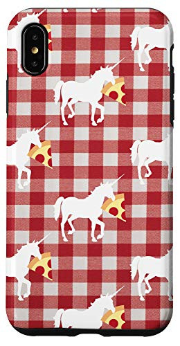 iPhone XS Max Unicorn Carrying Pizza Food Funny Tablecloth Scatter Case