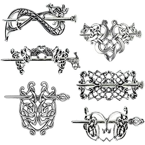 YMHPRIDE 6 PCS Celtic Hair Accessories for Women Thick Hair Celtic Knot Hair Stick Vintage Silver Viking Hair Slide Hairpins Celtic Hair Clips Barrette Retro Hair Pins for Girls YMHPRIDE 6 PCS Celtic Hair Accessories for Women Thick Hair Celtic Knot Hair Stick Vintage Silver Viking Hair Slide Hairpins Celtic Hair Clips Barrette Retro Hair Pins for Girls