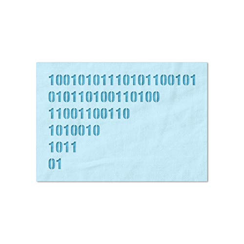 Stencil Stop Binary Code Stencil - Reusable for DIY Projects Painting Drawing Crafts - 14 Mil Mylar Plastic -6 x 3.88 inches-
