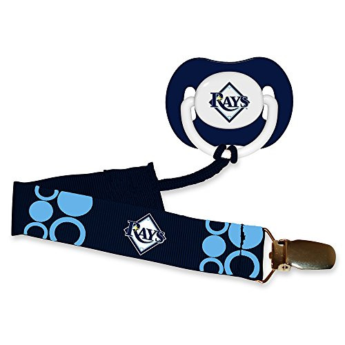 Baby Fanatic Pacifier with Clip - Tampa Bay Rays