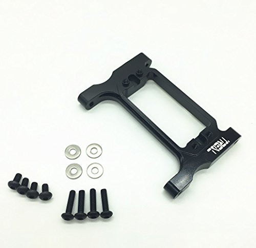 Treal Aluminum Front Steering Servo Mount for Traxxas TRX-4 RC Car -Black