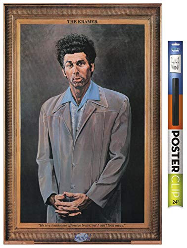 Trends International Seinfeld - Kramer Wall Poster 22.375" x 34" Poster  and  Clip Bundle