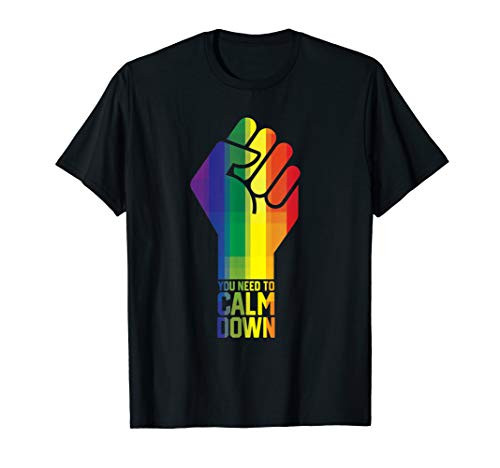 Gay Pride Rainbow Equality You Need To Calm Down T-Shirt