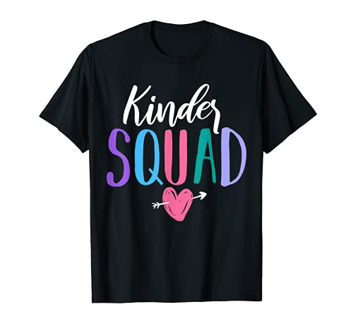 Kinder Squad Kindergarten Teacher Students Back to School T-Shirt Kinder Squad Kindergarten Teacher Students Back to School T-Shirt
