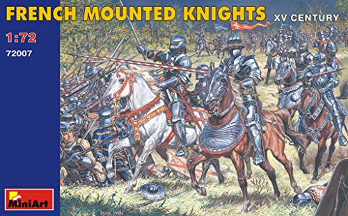 MiniArt 72007 French Mounted Knights XV Century, Historical Miniatures 1/72 Scale Model Kit