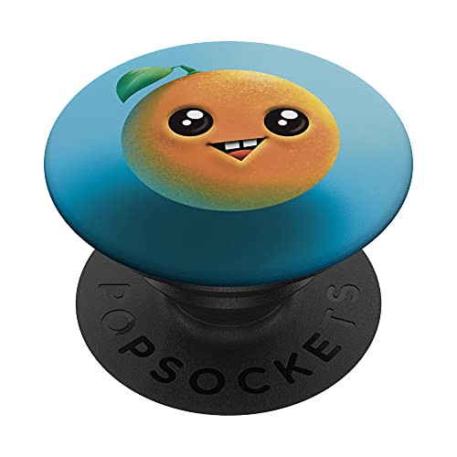 Cute Kawaii Orange Friend PopSockets PopGrip- Swappable Grip for Phones  and  Tablets