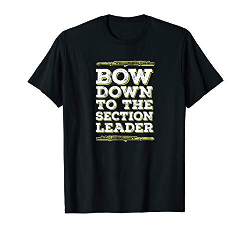 Bow Down To The Section Leader Funny Vintage Clarinet Shirt