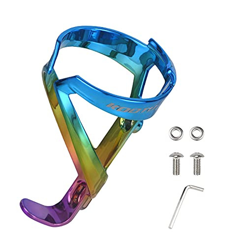 SAVADECK Lightweight Bike Water Bottle Cage Bicycle Anti Rust Water Bottle Holder Water Side Bottle Cages for Mountain Bike-Road Bikes-Hybrid Bike-Folding Bike -Blue Green-
