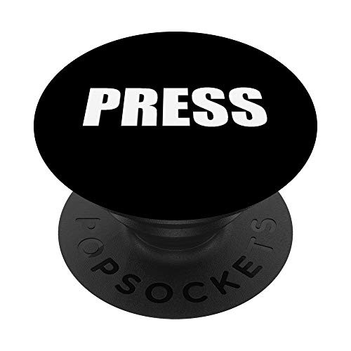 PRESS for Journalists Reporters News Media PopSockets Grip and Stand for Phones and Tablets