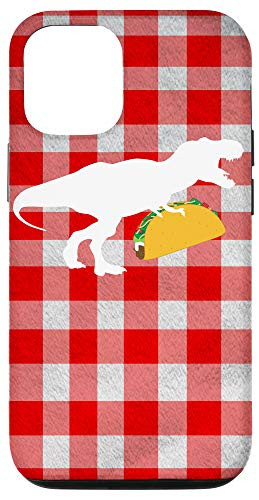 iPhone 12-12 Pro T-Rex Holding Taco Tablecloth Case