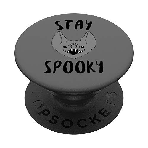 Stay Spooky - Funny Creep Halloween Bat PopSockets Grip and Stand for Phones and Tablets