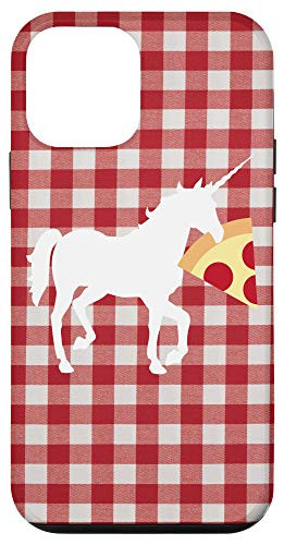 iPhone 12 mini Unicorn Carrying Pizza Food Funny Tablecloth Case