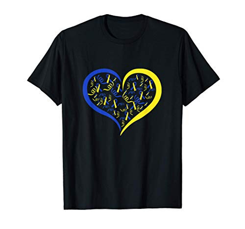 World Down Syndrome Day Awareness Heart Down Right Kids T-Shirt