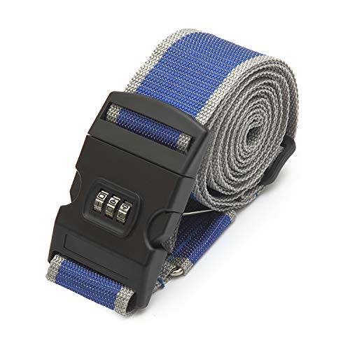 Suitcase Belts Cross Adjustable Luggage Straps with Combination Lock Travel Attachment Accessories Packing Straps