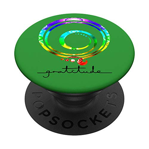 Gratitude Symbol Inspirational PopSockets PopGrip- Swappable Grip for Phones  and  Tablets