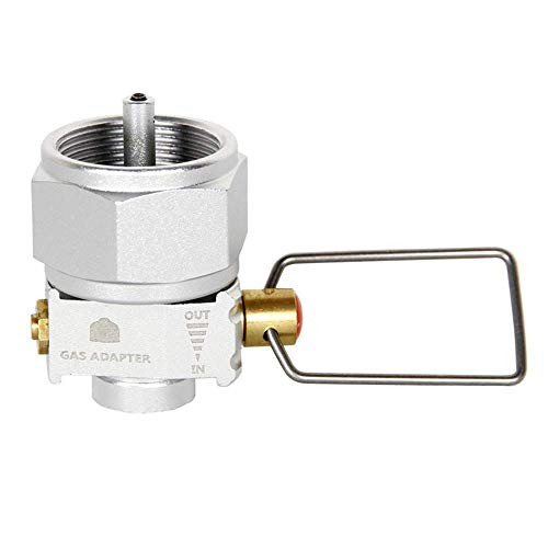 Lixada Gas Saver Plus Gas Convertor Shifter Refill Flat Tank Conversion Adapter Camping Gas Adaptor Valve for Nozzle Bottle Type-Butane Gas Cartridge-Lindal Valve Canister -set 3-
