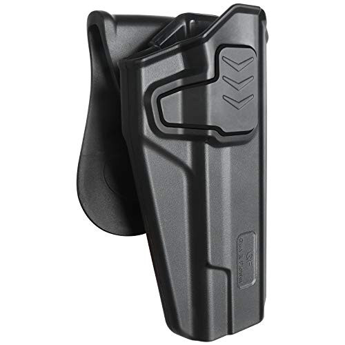 1911 Holster Accessories Fit 1911 5" .45 OWB Holsters for Colt 1911 5"-Kimber 1911-S and W 1911-Taurus 1911-Remington 1911 R1-Sig 1911-Ruger SR1911-GSG 1911 Tactical 360° Adjustable Paddle Right Hand