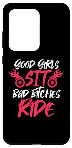 Galaxy S20 Ultra Good Girls Sit Bad Bitches Ride Funny Motorcycle Riding Case