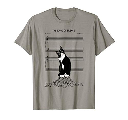 Cats Lover T-Shirt The Sound Of Silence Music T-Shirt