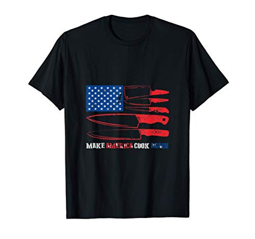 America Cook Kitchen Cook Wear Sous Chef Head Chef Culinary T-Shirt