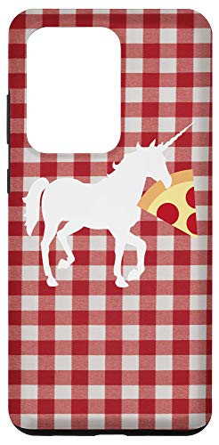 Galaxy S20 Ultra Unicorn Carrying Pizza Food Funny Tablecloth Case