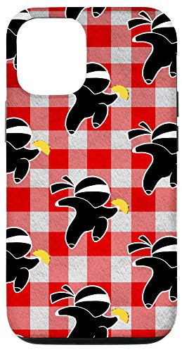 iPhone 12-12 Pro Ninja Holding Taco Phone Case Tablecloth Case
