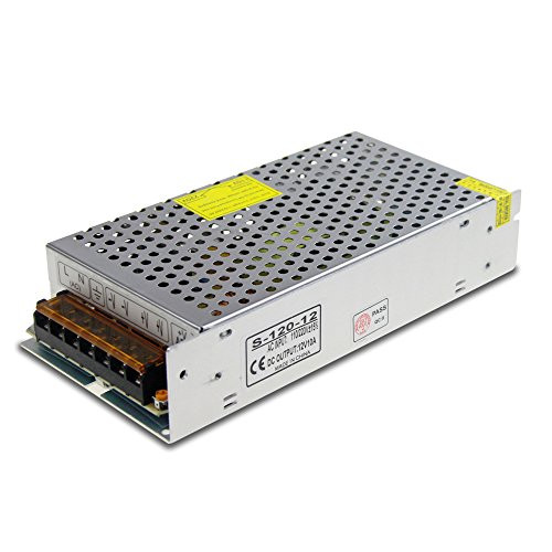 ALITOVE DC 12V 10A 120W Power Supply Adapter Transformer Switch AC 110V / 220V to DC 12V 10amp Switching Converter Driver for LED Strip Light CCTV Camera Security System Computer Project