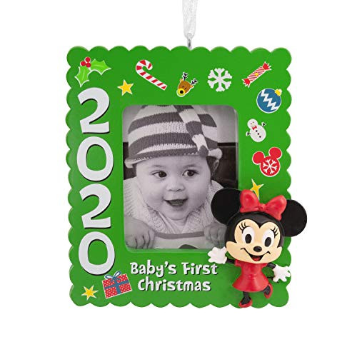 Hallmark Disney Minnie Mouse Baby's First Christmas 2020 Photo Frame Ornament
