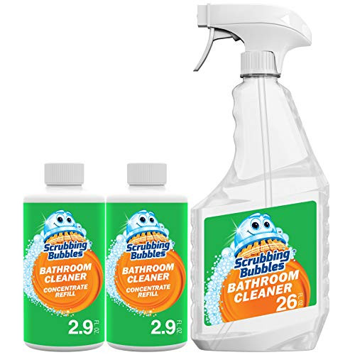 Scrubbing Bubbles Multi Purpose Bathroom Cleaner Concentrate Starter Pack Reusable Spray Bottle and Two 2.9 oz Refills Scrubbing Bubbles Multi Purpose Bathroom Cleaner Concentrate Starter Pack Reusable Spray Bottle and Two 2.9 oz Refills