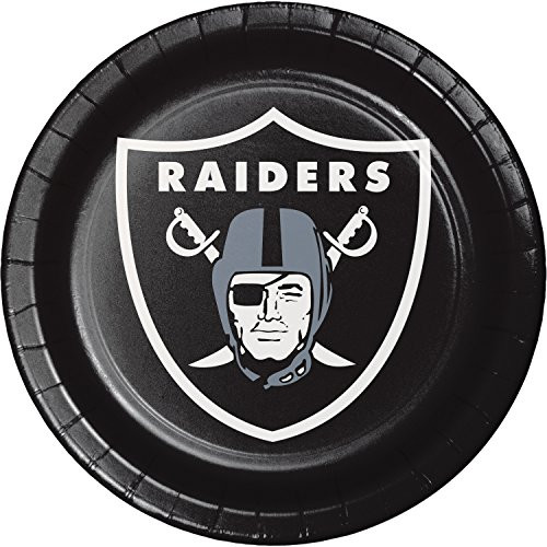 Las Vegas Raiders Paper Plates 24 Count